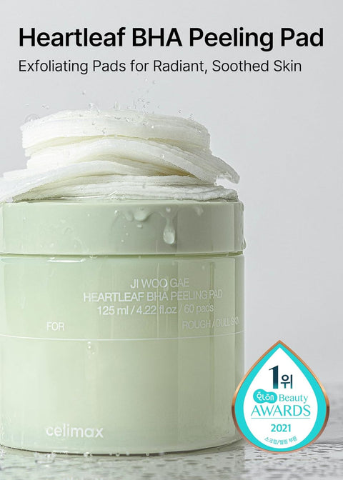 Celimax Ji Woo Gae Heartleaf BHA Peeling Pad 125mL / 60 Pads