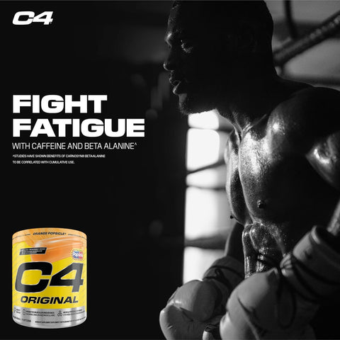 Cellucor C4 Original Orange Popsicle Pre Workout Powder Sugar Free 60 Servings 336g