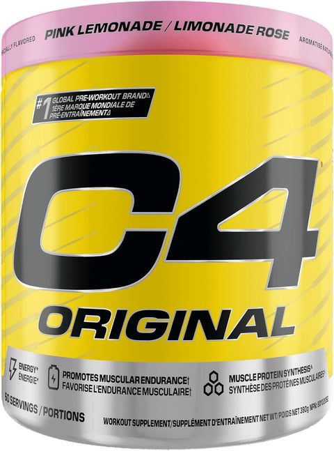 Cellucor C4 Original Pink Lemonade Pre Workout Powder Sugar Free 60 Servings 390g