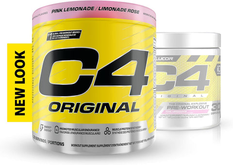 Cellucor C4 Original Pink Lemonade Pre Workout Powder 30 Servings 195g