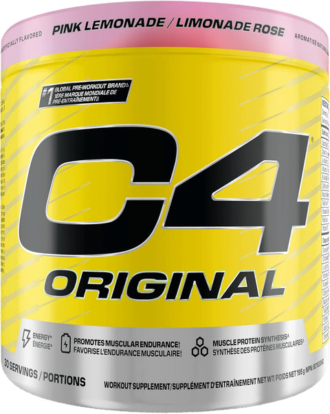 Cellucor C4 Original Pink Lemonade Pre Workout Powder 30 Servings 195g