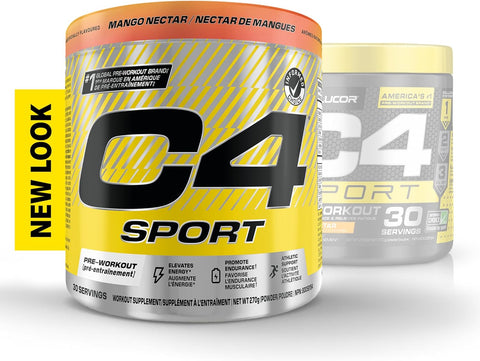 Cellucor C4 Sport Mango Nectar Pre Workout Powder 30 Servings 270g