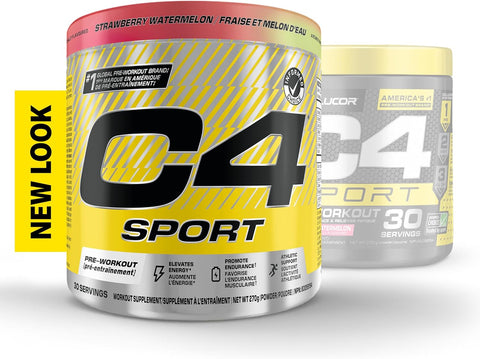 Cellucor C4 Sport Strawberry Watermelon Pre Workout Powder 30 Servings 270g