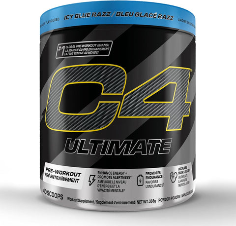 Cellucor C4 Ultimate Icy Blue Razz Pre Workout Powder 20 Servings 368