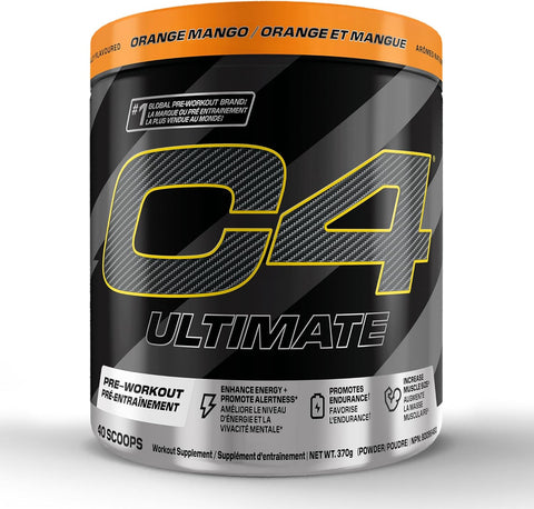 Cellucor C4 Ultimate Orange Mango Pre Workout Powder 20 Servings 370g
