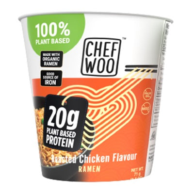 Chef Woo Plant Based Protein Ramen Roasted Chicken Flavour 71g