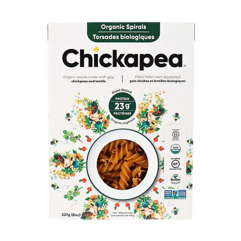 Chickapea Organic Spirals Pasta 227g