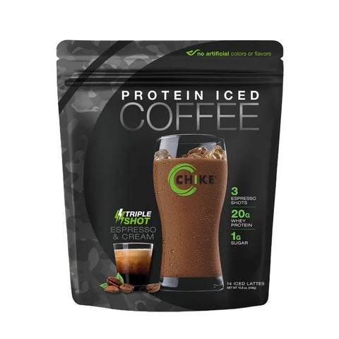 Expires March 2026 Clearance Chike Nutrition Protein Ice Coffee Triple Shot 448g