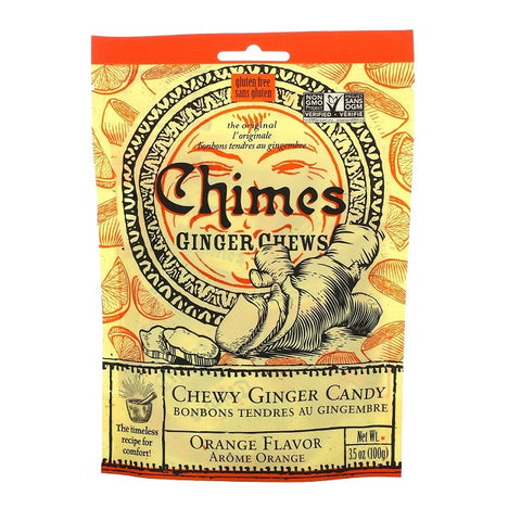 Expires March 2026 Clearance Chimes Ginger Chews Orange Flavour 141.8g