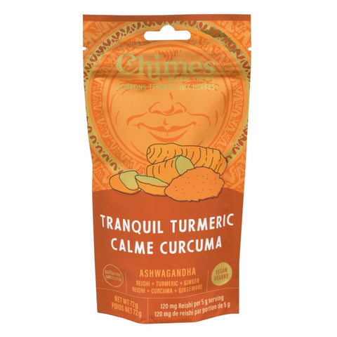 Expires March 2026 Clearance Chimes Herbal Chews Tranquil Turmeric Adaptogen 72g