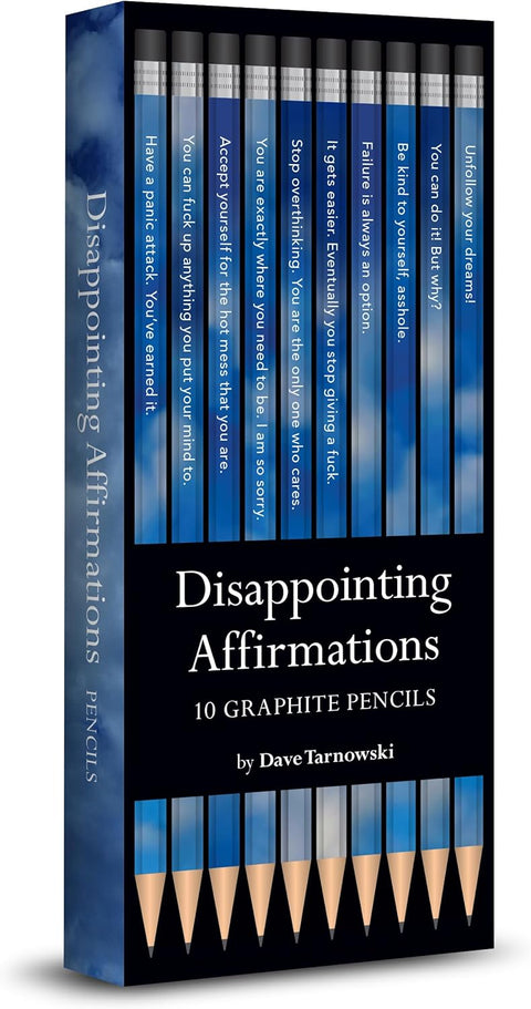 Chronicle Book Disappointing Affirmations Pencils