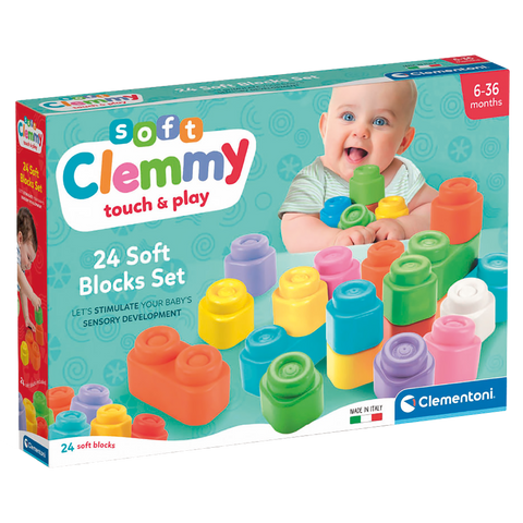 Clementoni Soft Clemmy 24 Soft Blocks Set