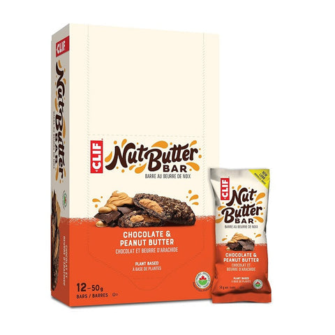 Expires January 2026 Clearance Clif Nut Butter Bar Chocolate & Peanut Butter 12x50g Box