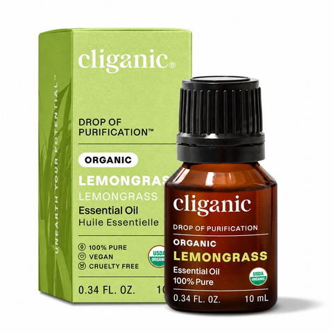 Cliganic Organic Lemongrass Oil - Yeswellness.com