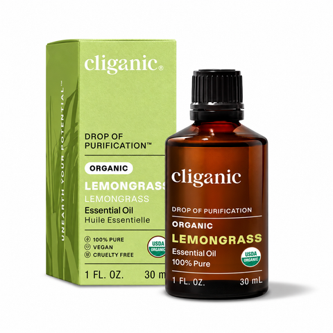 Cliganic Organic Lemongrass Oil - Yeswellness.com
