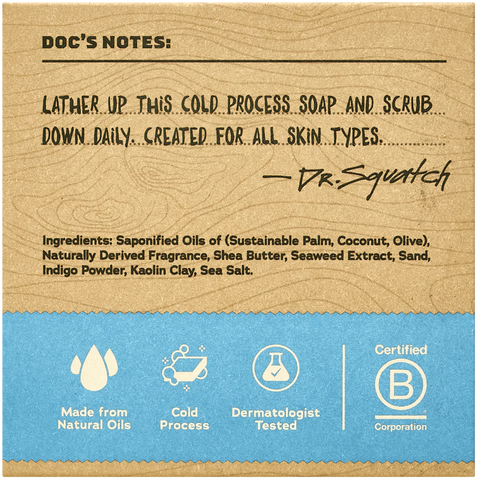 Dr. Squatch Men's Natural Soap Coastal Mist 141g