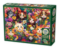 Cobble Hill Puzzle Blooming Whiskers AI Assistance 1000 Pieces