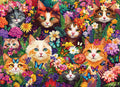 Cobble Hill Puzzle Blooming Whiskers AI Assistance 1000 Pieces