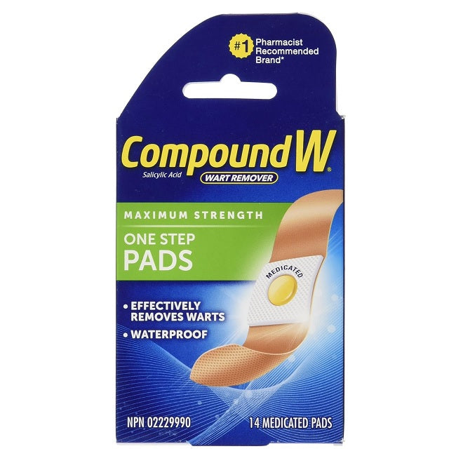 Compoud W One Step Compound W One Step Wart Remover Pads - Fast Acting Formula