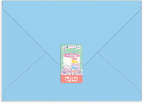 Confetti Birthday Cake Greeting Card Puzzle