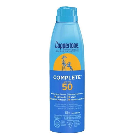 Expires March 2026 Clearance Coppertone Complete Sunscreen Spray SPF 50 - 156g