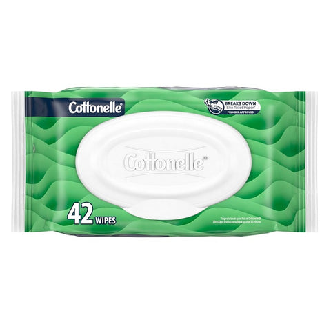 Cottonelle GentlePlus Flushable Wet Wipes with Aloe & Vitamin E 42 Wipes