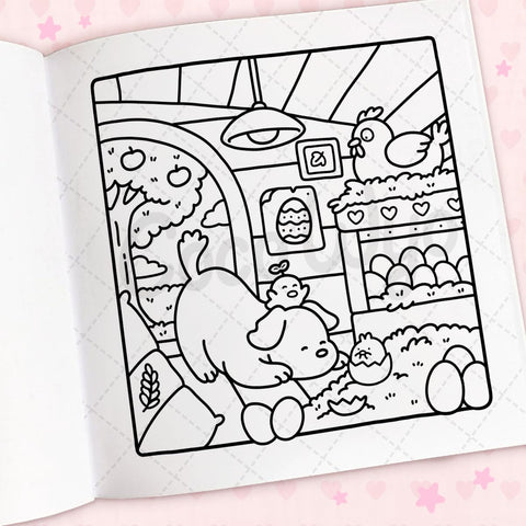 Cozy Cuties Coloring Book for Adults and Kids by Coco Wyo