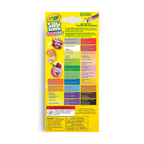 Crayola Silly Scents Smashups Crayons - 24 Mini Scented Twistables