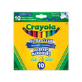 Crayola Ultra-Clean Broad Line Washable Markers - 10 Classic Colours