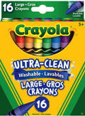 Crayola Washable Wax Crayons 16 Crayons