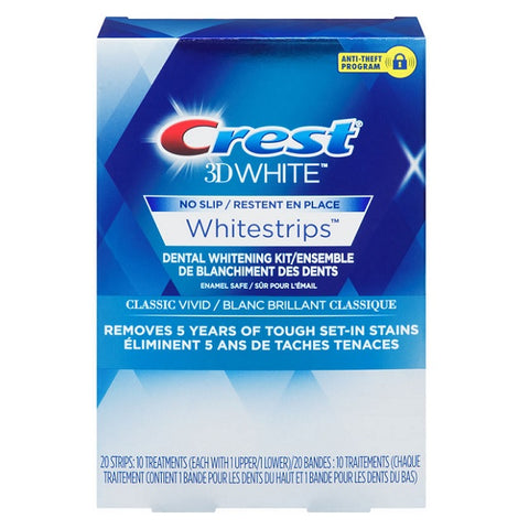 Crest 3D White Whitestrips Classic Vivid 10 Treatments