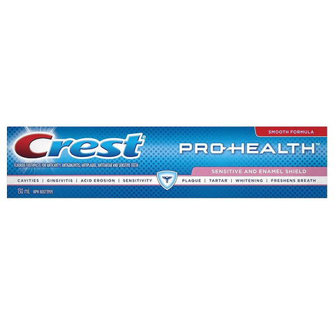 Expires June 2026 Clearance Crest Pro-Health Sensitive and Enamel Shield Toothpaste 130mL