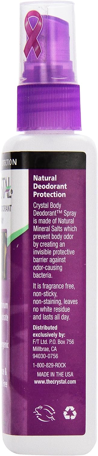Crystal Mineral Deodorant Spray Unscented 118mL