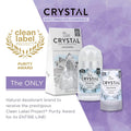 Crystal Mineral Deodorant Stick Unscented (Various Sizes)