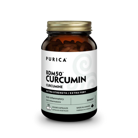 Purica Curcumin BDM50 Extra Strength 50 Percent BDMC Anti-Inflammatory