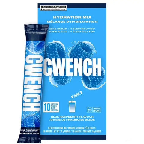 Cwench Hydration Blue Raspberry Mix Poweder Sachets 10 x 7g