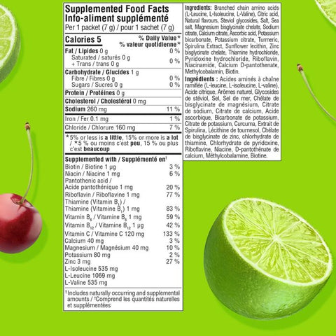 Cwench Hydration Cherry Lime Mix Powder Sachets 10 x 7g