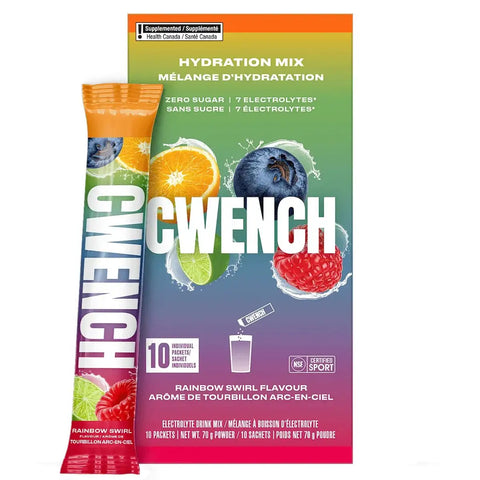 Cwench Hydration Rainbow Swirl Mix Powder Sachets 10 x 7g