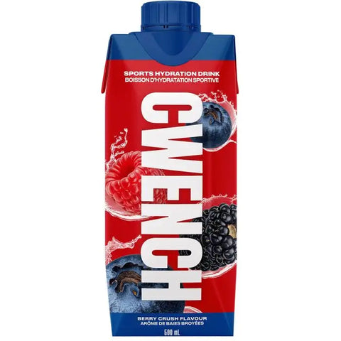 Cwench Hydration Sports Hydration Drink Berry Crush Flavor 500mL