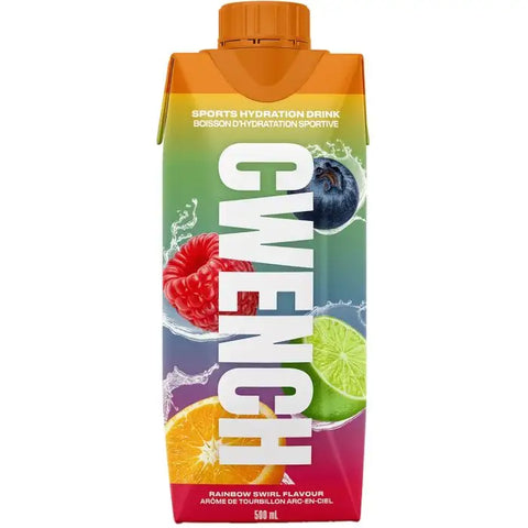 Cwench Hydration Sports Hydration Drink Rainbow Swirl Flavor 500mL