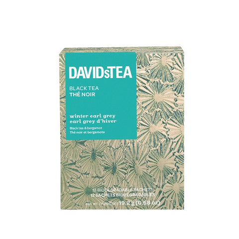 DAVIDsTEA Winter Earl Grey Black Tea 12 Sachets