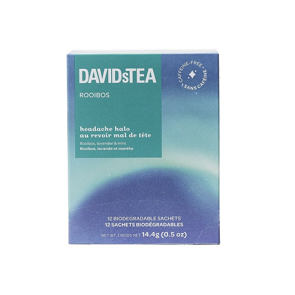 DAVIDsTEA Headache Halo Rooibos Soothing Blend, 12 Sachets