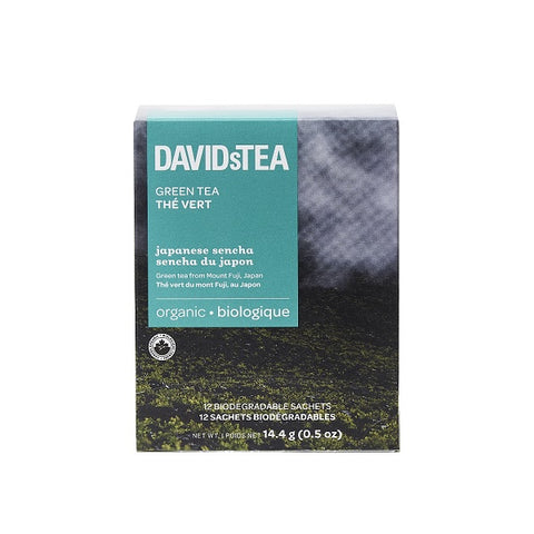 DAVIDsTEA Japanese Sencha Green Tea 12 Sachets
