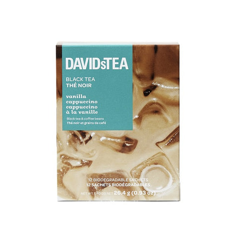 DAVIDsTEA Vanilla Cappuccino Black Tea 12 Sachets