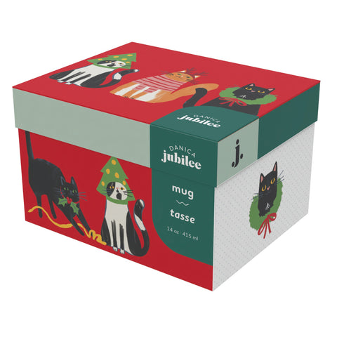 Danica Jubilee Christmas Mug in a Box Kitty Carol