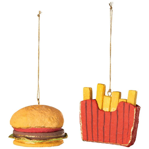 Danica Jubilee Fast Food Cotton Mache Christmas Tree Ornaments - Yeswellness.com