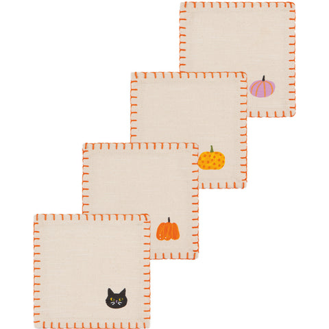 Danica Jubilee Hallows' Eve Halloween Cocktail Napkins Set of 4