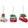 Danica Jubilee Holiday Traffic Felt Christmas Tree Ornaments - 3 Assorted Styles - Yeswellness.com
