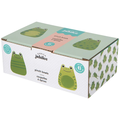 Danica Jubilee Ribbit Pinch Bowls Set of 6 Assorted