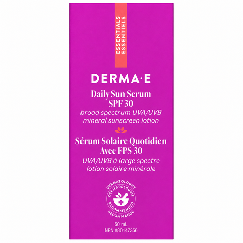 Derma E Daily Liquid Sun Serum SPF 30 Mineral Sunscreen 50mL